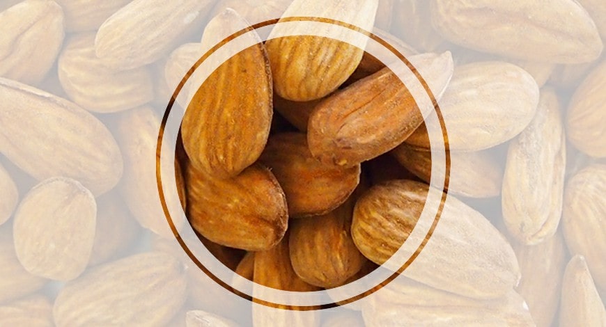 natural whole almonds kernels